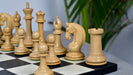 Red Rum Luxury Staunton wooden chess pieces, 112mm king, Genuine ebony finish