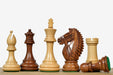 Sterling Chess Bridle Knight Series chess pieces in sheesham and boxwood, 103mm king