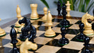 Full 34 piece 1935 Botvinnik Flohr Soviet chess pieces in genuine ebony and boxwood, Sterling Chess Australia