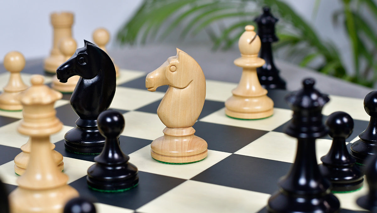 Sterling Chess 1962 Stockholm Interzonal wooden chess pieces, tournament sizing