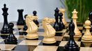 Knight carving detail on the Dominator Staunton chess pieces in genuine ebony and boxwood