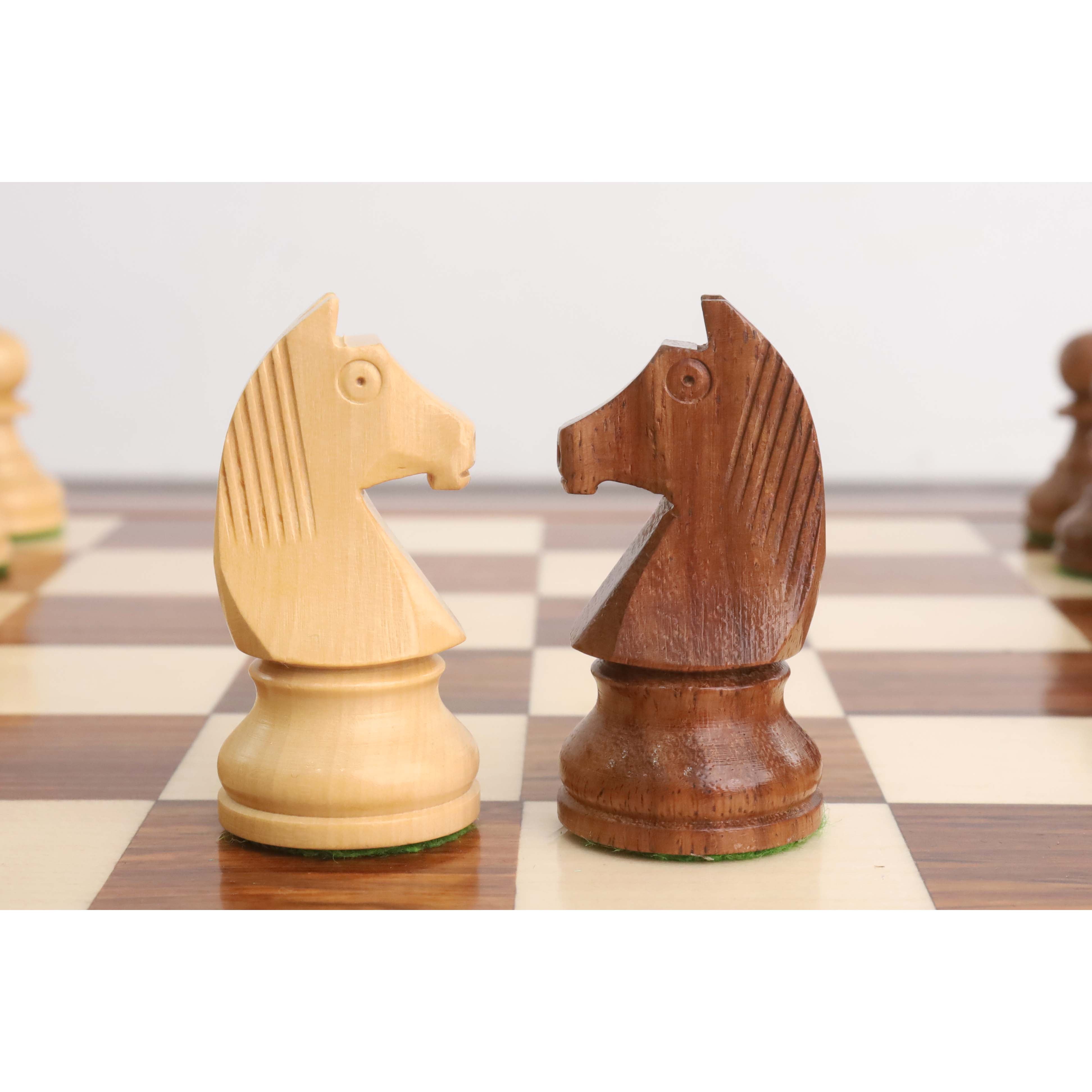 Sheesham chessmen at 472 grams complete
