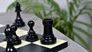 Reproduction Stockholm Interzonal Staunton chess pieces in boxwood, 95mm king