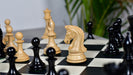 Ebony Imperial chess pieces with boxwood counterparts and a 50.8mm king base