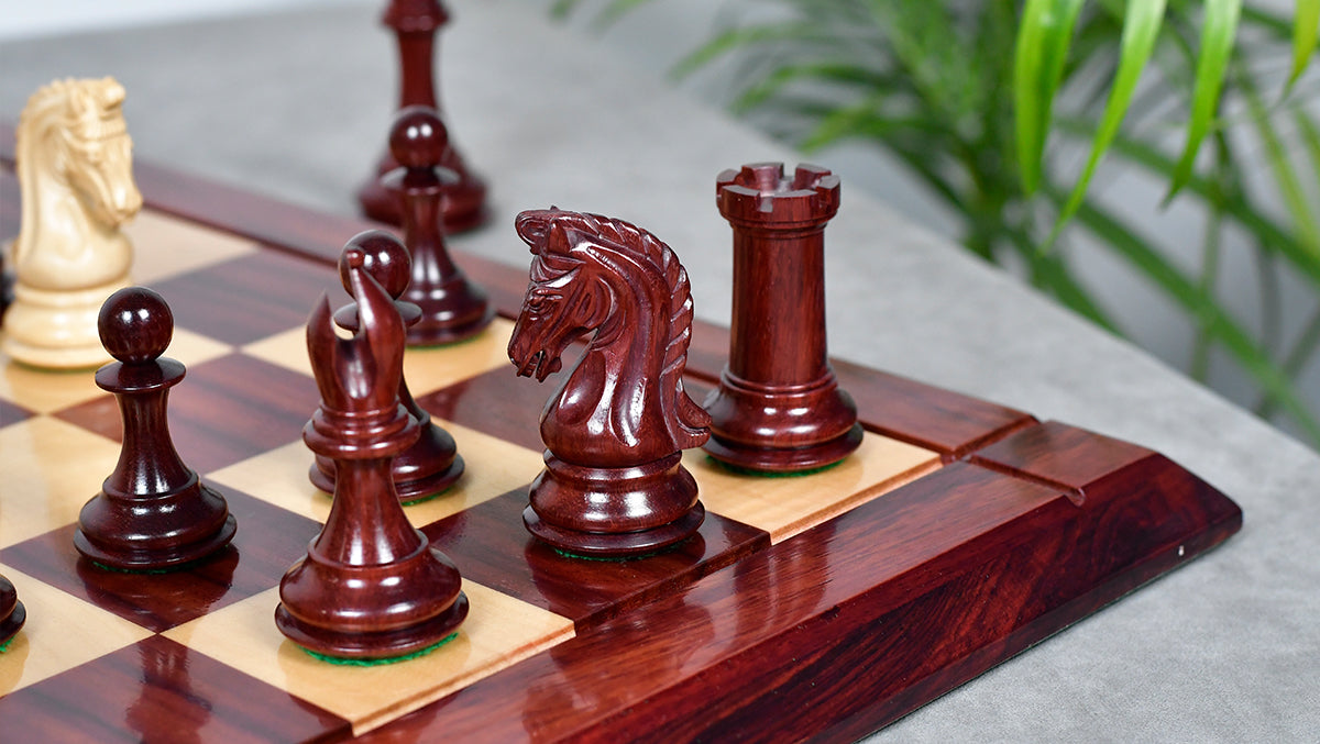 Sterling Chess Luxury Imperial bud rosewood chess pieces with a 50.8mm king base