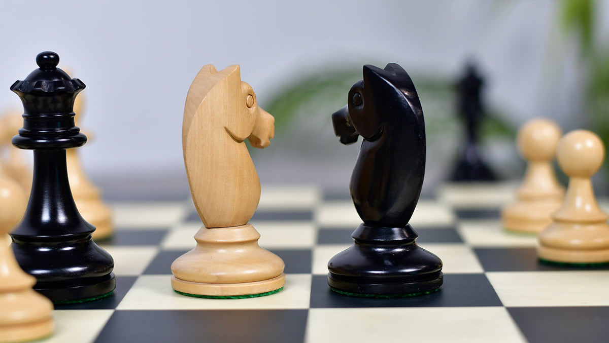 1962 Stockholm Interzonal chess pieces, 41mm king base for 50mm to 55mm squares