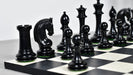 Knight carving detail on the Red Rum Luxury Staunton chess pieces in genuine ebony and boxwood
