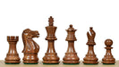Sheesham and boxwood Staunton chess pieces with a 76mm king, 34 piece set