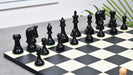 Knight carving detail on the Ebony Bridle Staunton chess pieces in genuine ebony and boxwood