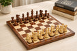 Boxwood and sheesham Staunton chess pieces, 3 inch king, Sterling Chess Australia