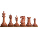 Antiqued boxwood 1849 Cooke Type Staunton army lined up