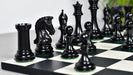 Sterling Chess Luxury Imperial ebony chess pieces, 34 pieces with a 112mm king
