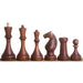 Golden Rosewood chessmen sized for 55 to 60 mm squares