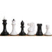 1940s' Soviet Reproduced Lacquered Boxwood 102mm Chess Pieces