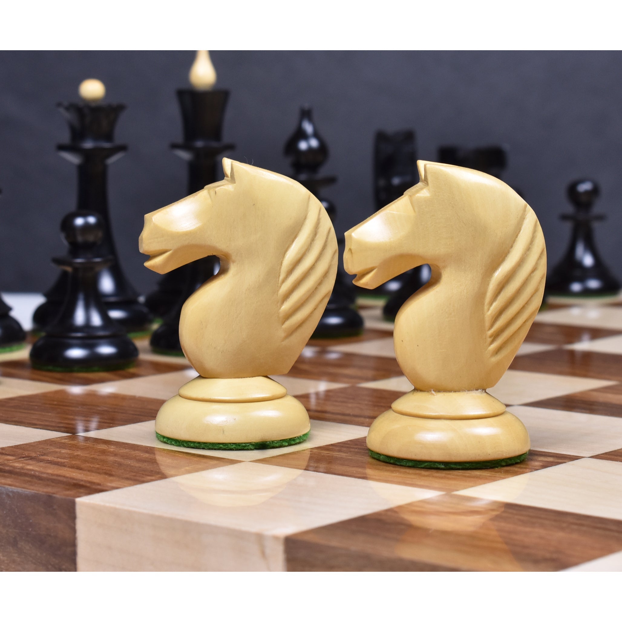 1950s' Soviet Latvian Reproduced 102mm Chess Pieces