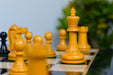 Fischer Spassky antique boxwood chess pieces, 43mm base for 55 to 60mm squares