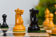 Sterling Chess antique boxwood chess pieces, 1972 Fischer Spassky reproduction
