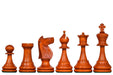 1973 Philippines Tournament Staunton chess pieces, ebonised and distressed antique boxwood, hand carved in India