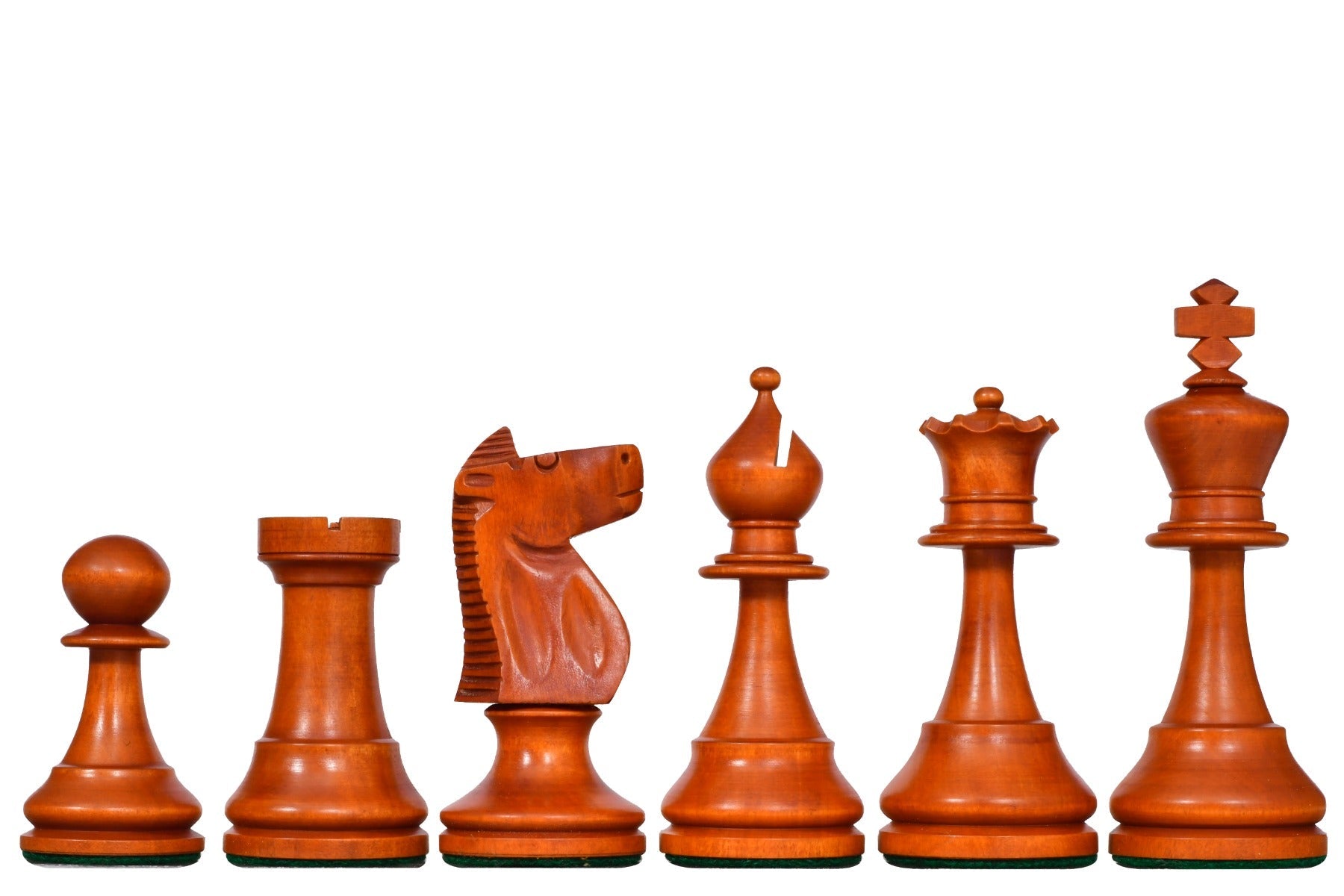 1973 Philippines Tournament Staunton chess pieces, ebonised and distressed antique boxwood, hand carved in India