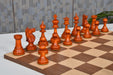 1973 Philippines Tournament wooden chess pieces, 106mm king, Ebonised finish
