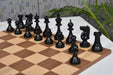 Full 34 piece 1973 Philippines Tournament chess set in ebonised and distressed antique boxwood, Sterling Chess Australia