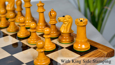 Richard Whitty Antique chess pieces, genuine ebony and antiqued boxwood, hand carved in India