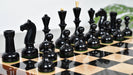 Soviet era Staunton chess pieces in ebonised and natural boxwood, available in Australia