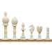 English Series Pre-Staunton Antiqued Camel Bone 95mm Chess Pieces