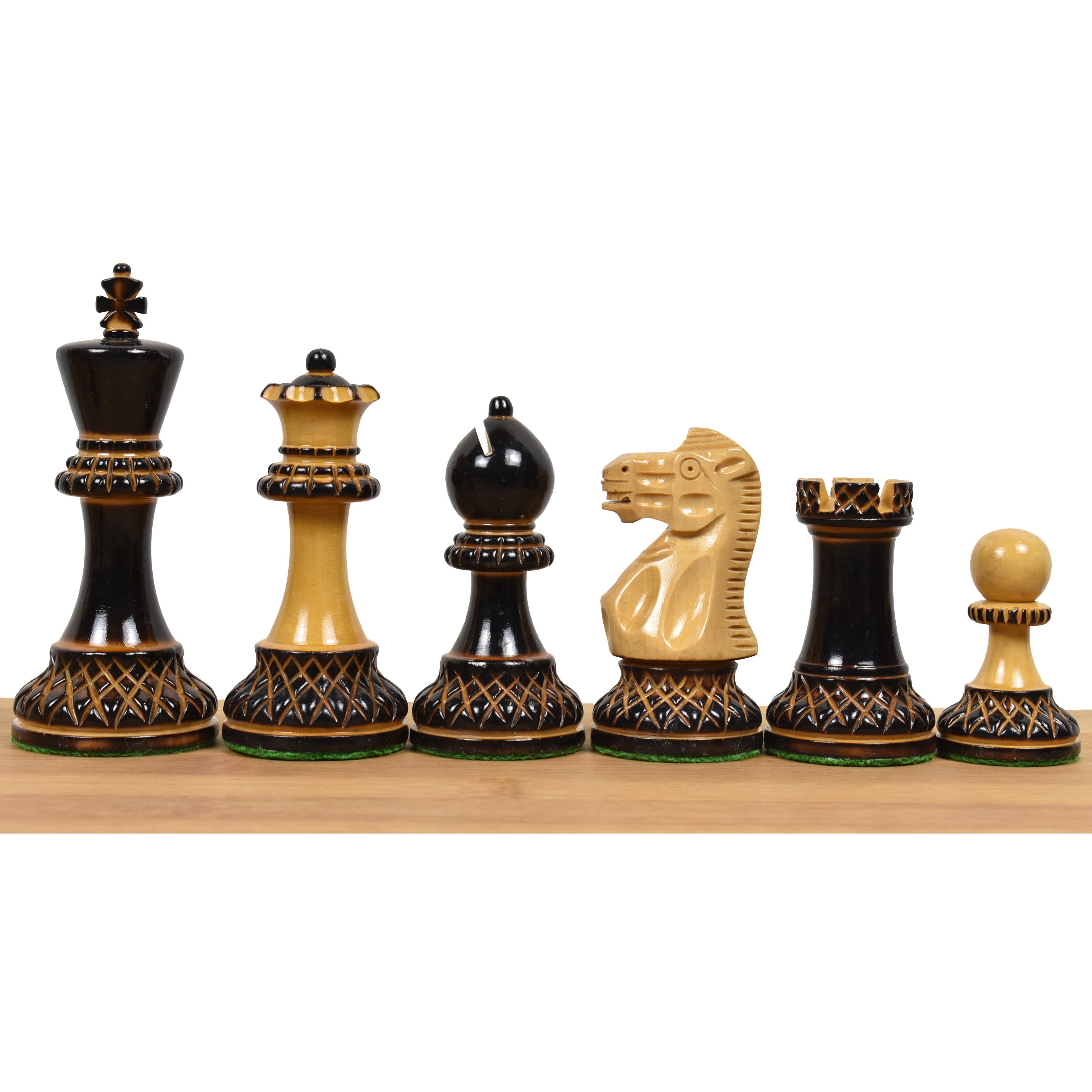Parker Staunton Carved 100mm Chess Pieces