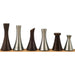 Tower Series Brass 79mm Chess Pieces