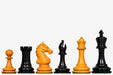 Sterling Chess Ancient Indian Warrior Staunton chess pieces in genuine ebony and antiqued boxwood, 104mm king