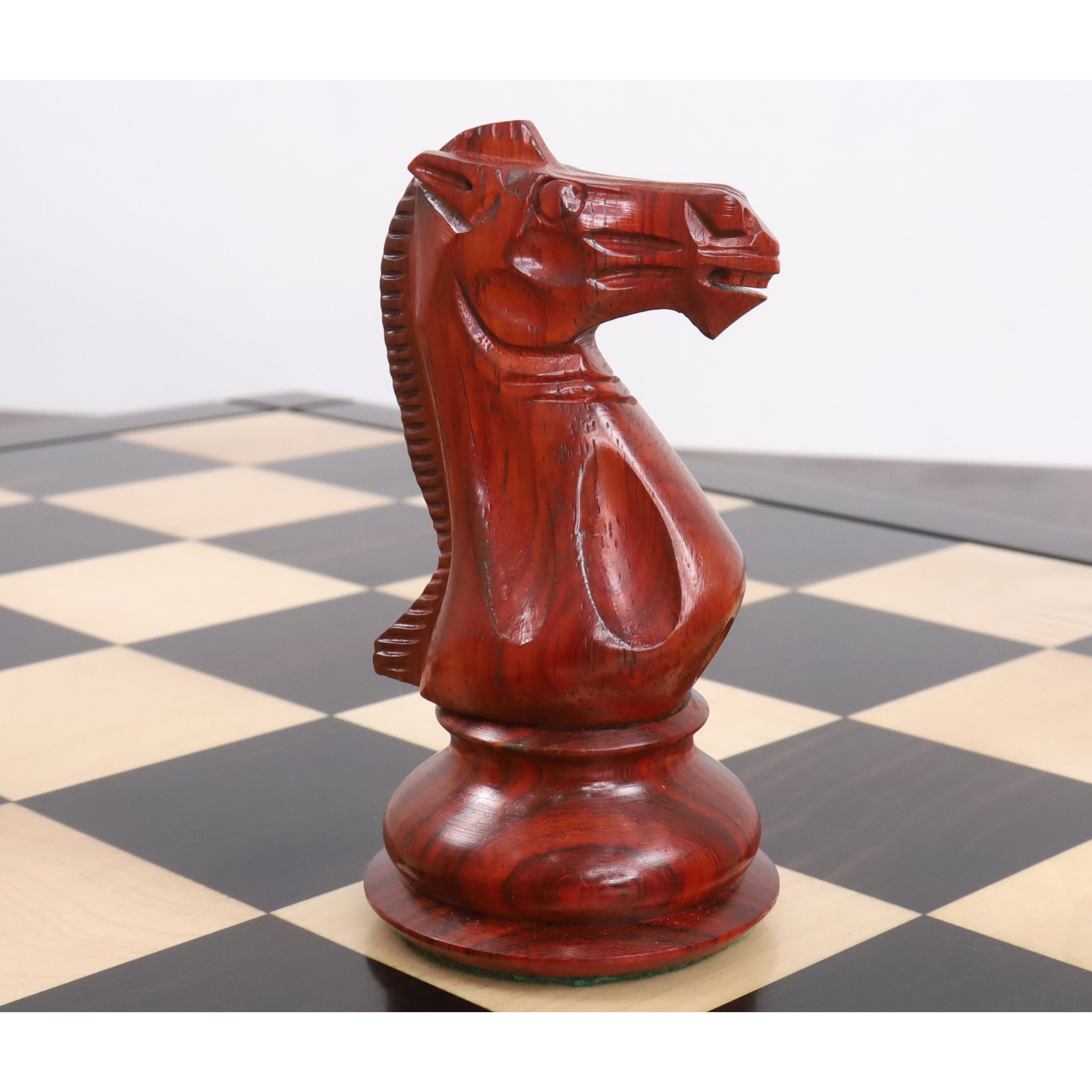 Jumbo Pro Staunton chess pieces in bud rosewood, 159mm king