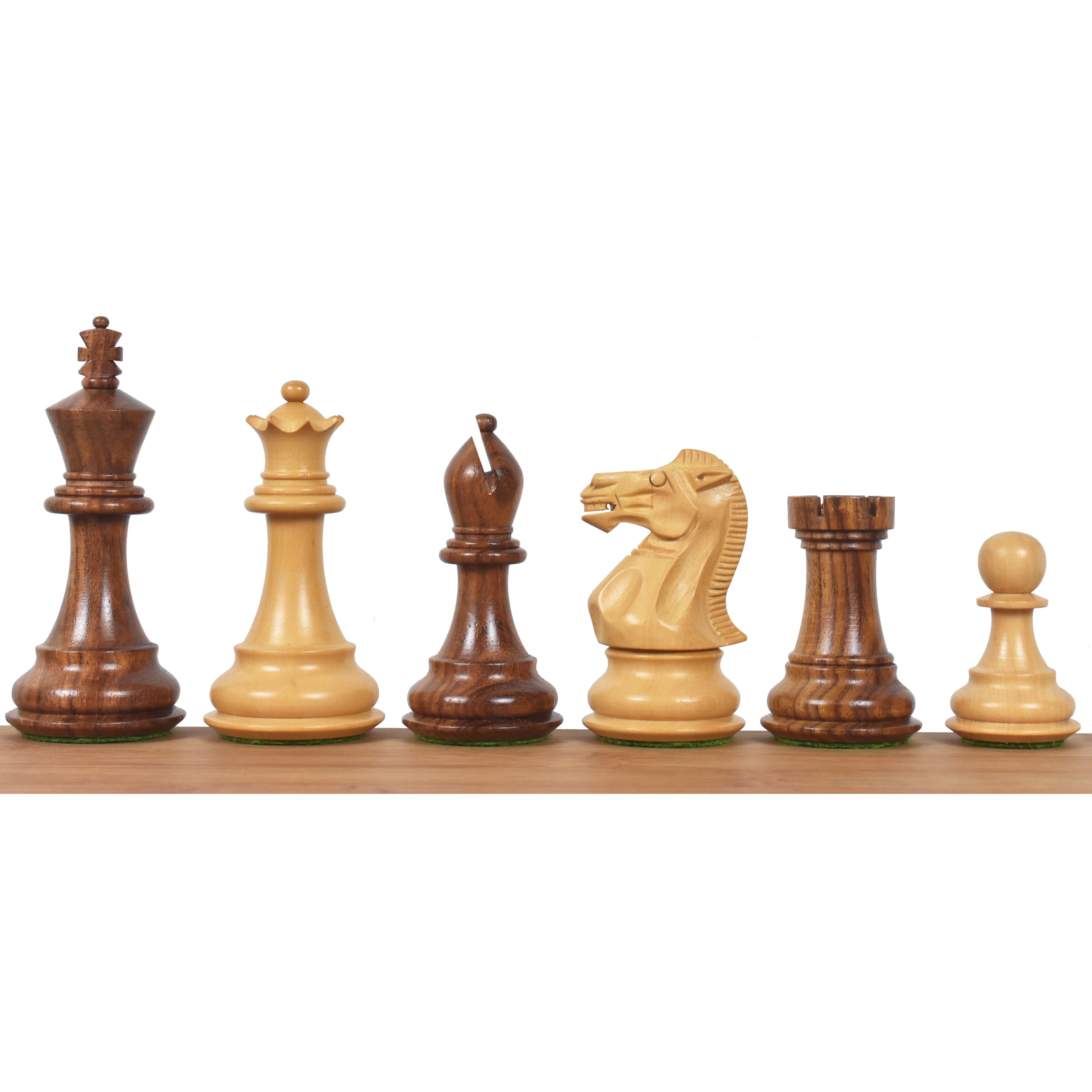 Professional Staunton Chessnut Pro Sensor Compatible Golden Rosewood 92mm Chess Pieces