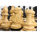 Mammoth Staunton chess pieces in rosewood, 156mm king