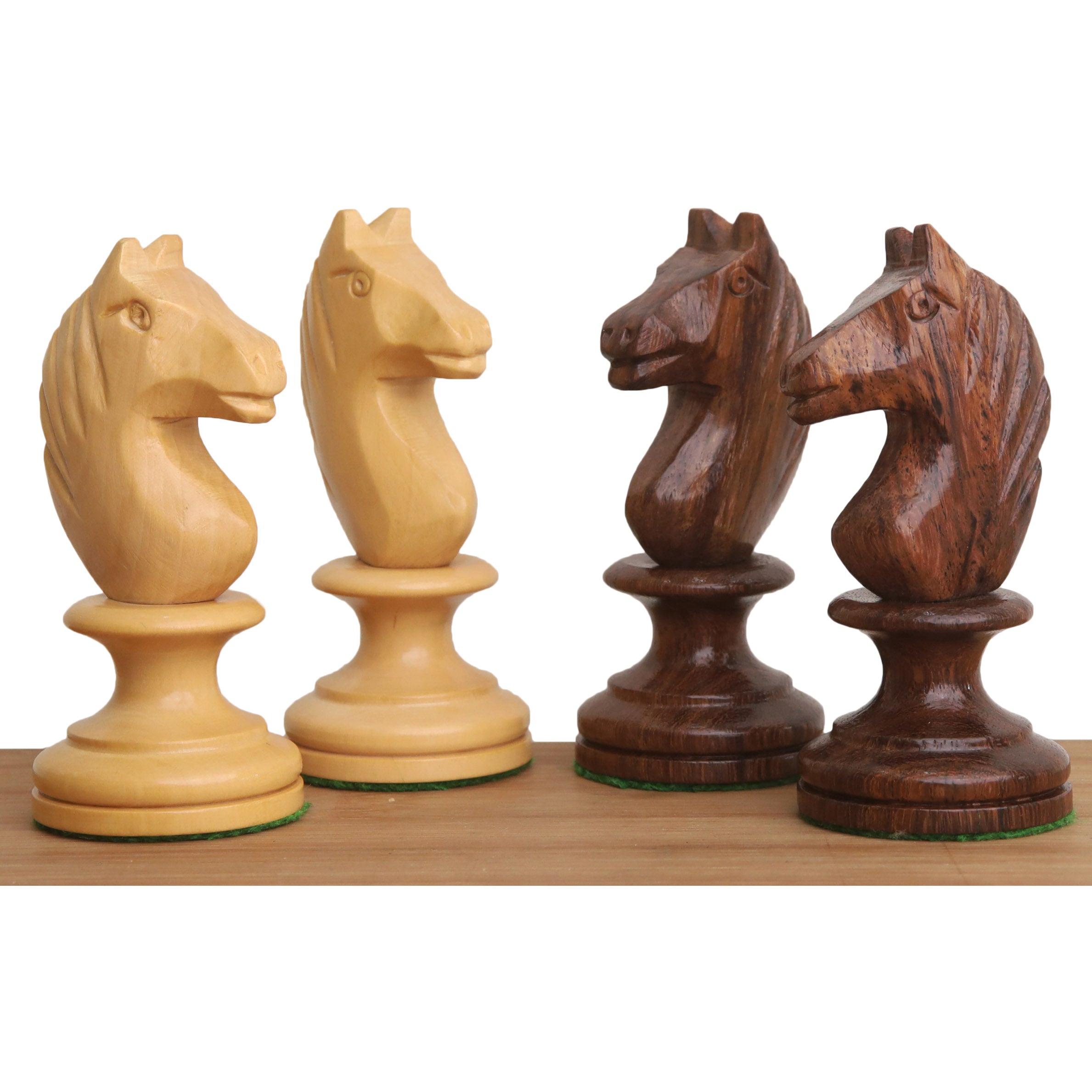 34 piece golden rosewood chessmen set