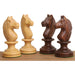 34 piece golden rosewood chessmen set