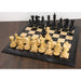 Mammoth Staunton chess pieces in ebony wood, 156mm king