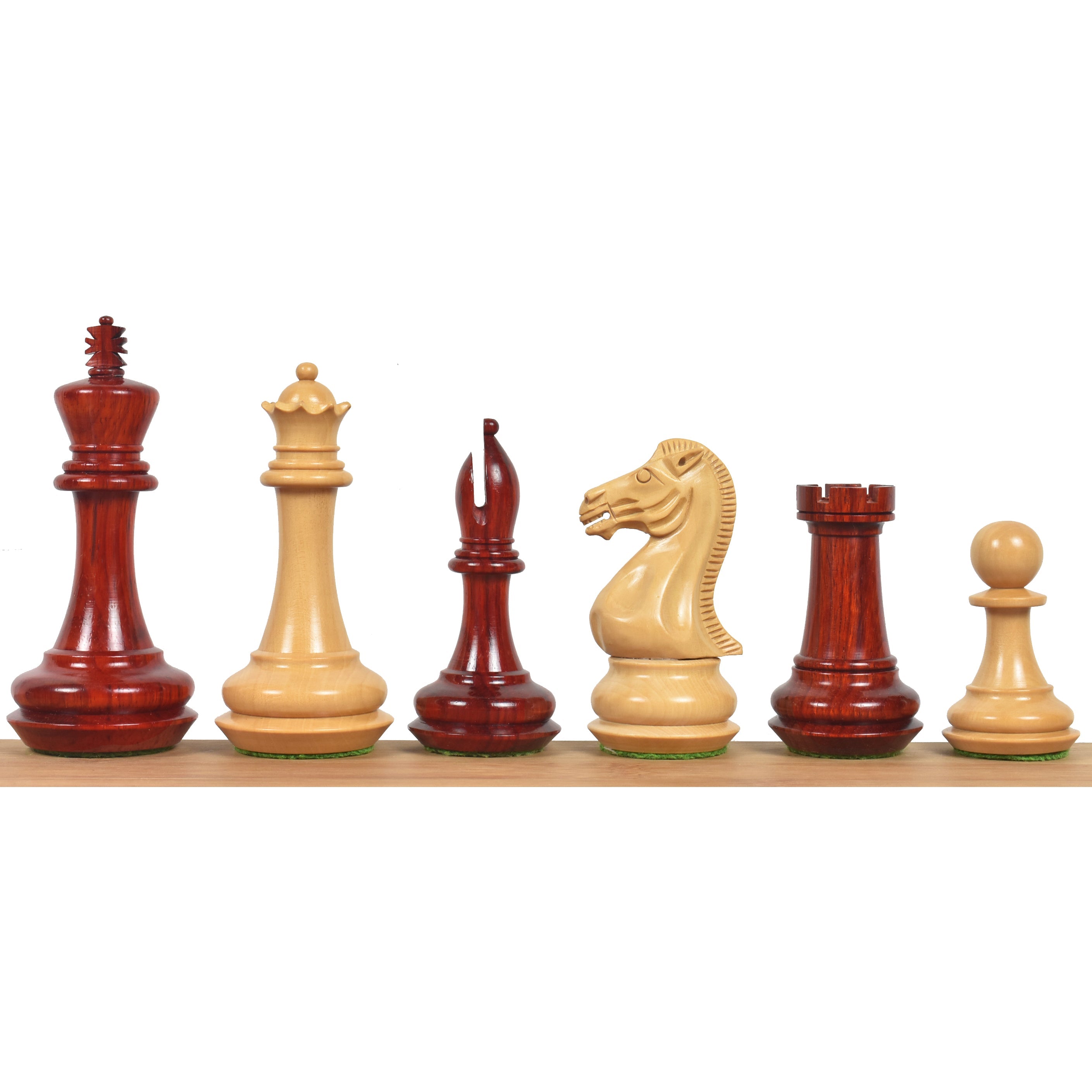 Chamfered Base Staunton 104mm Chess Pieces