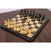 Ebony Wood and Boxwood chessmen, 100mm king