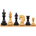 Carvers' Art chess pieces in ebony, 114mm king