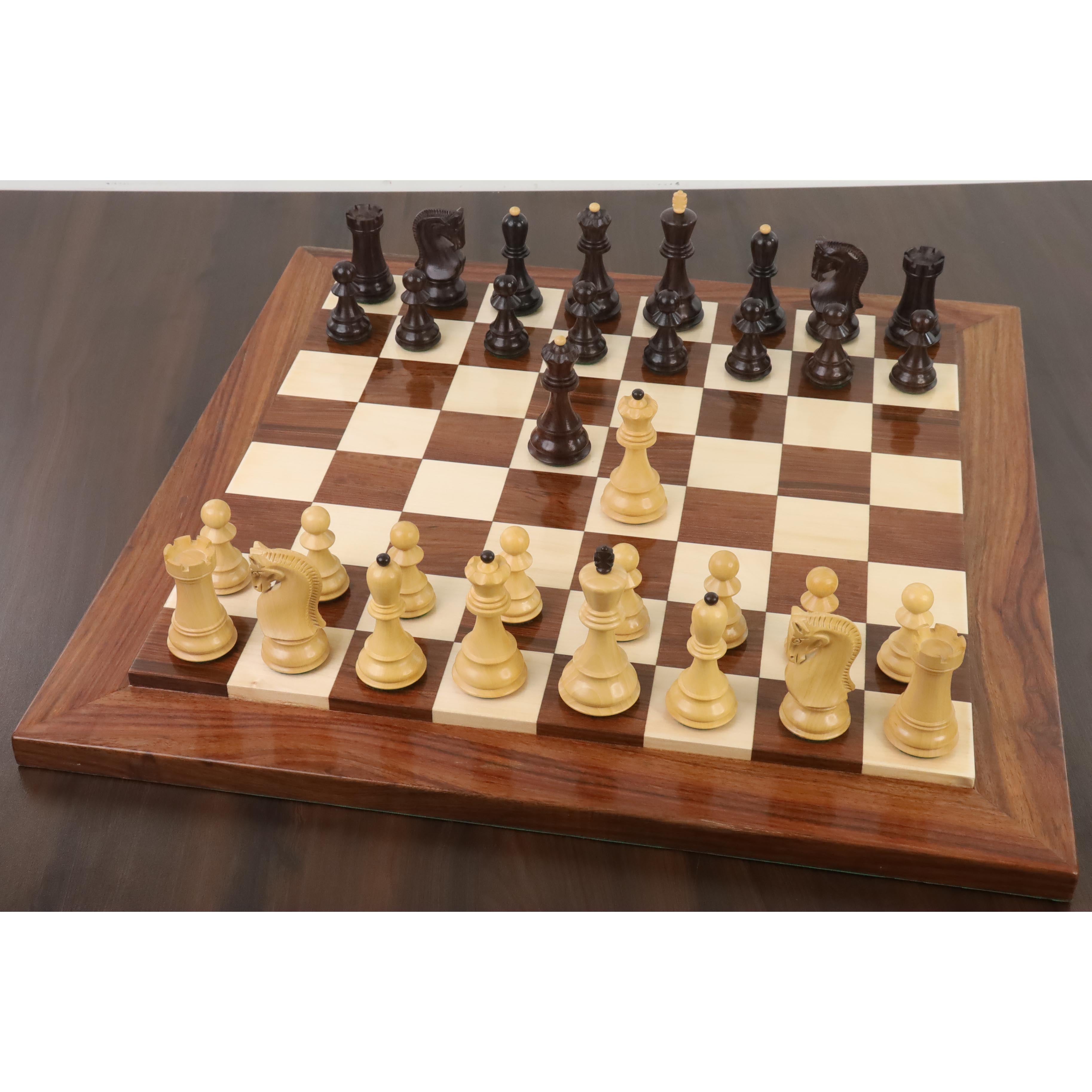 Russian Zagreb 59 Rosewood 98mm Chess Pieces