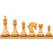 84mm king and matching chessmen in Ebony and Boxwood