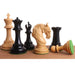 Imperator Staunton chess pieces in ebony, 108mm king
