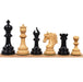 Arthur Staunton chess pieces in ebony, 116mm king