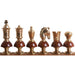 34 piece chessmen set in Metallic Gold and Grey