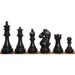 Ebony Wood and Boxwood chessmen, 101mm king