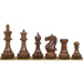 93mm king and matching chessmen in Golden Rosewood and Boxwood