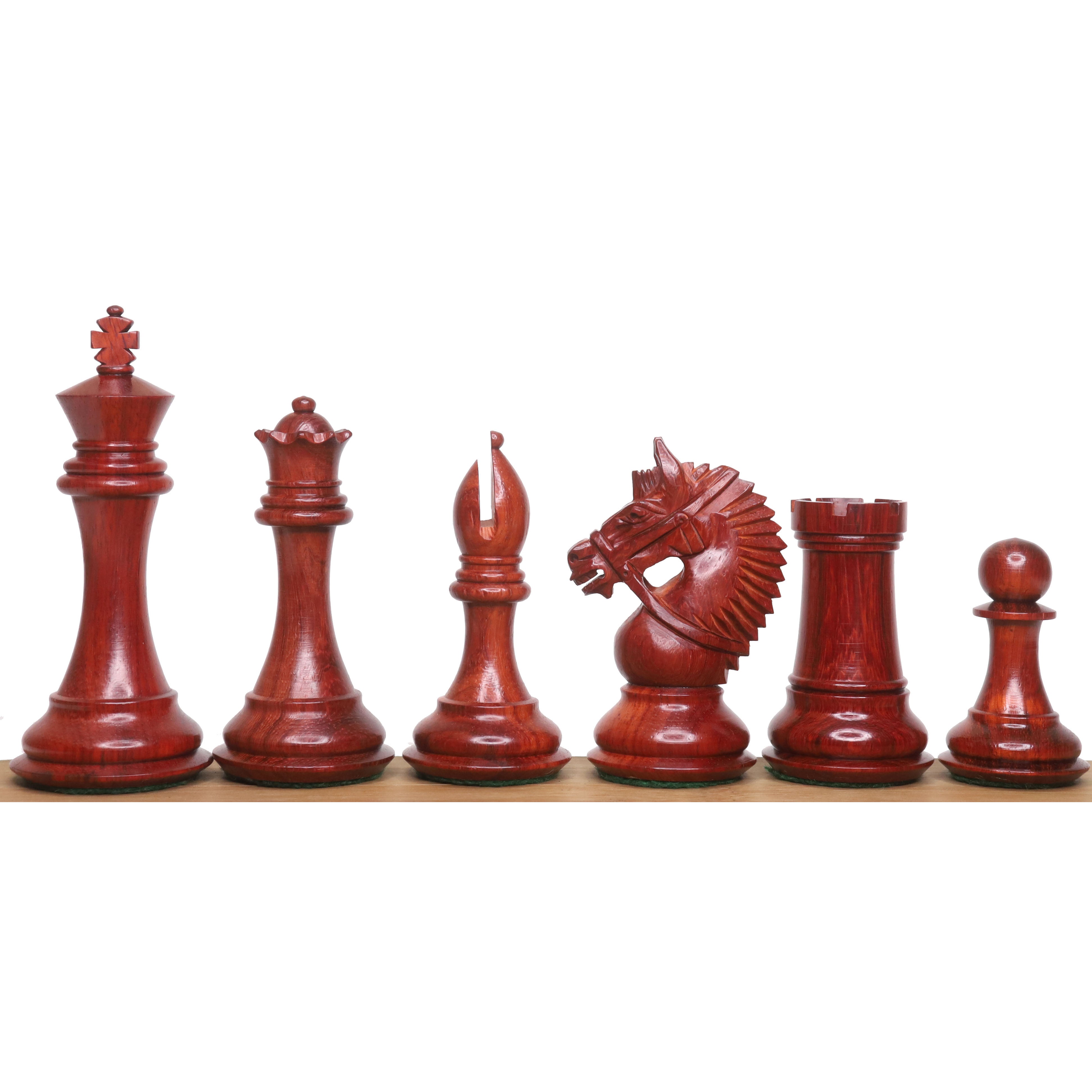 American Staunton Bud Rosewood 106mm Chess Pieces