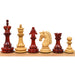Carvers' Art chess pieces in bud rosewood, 114mm king
