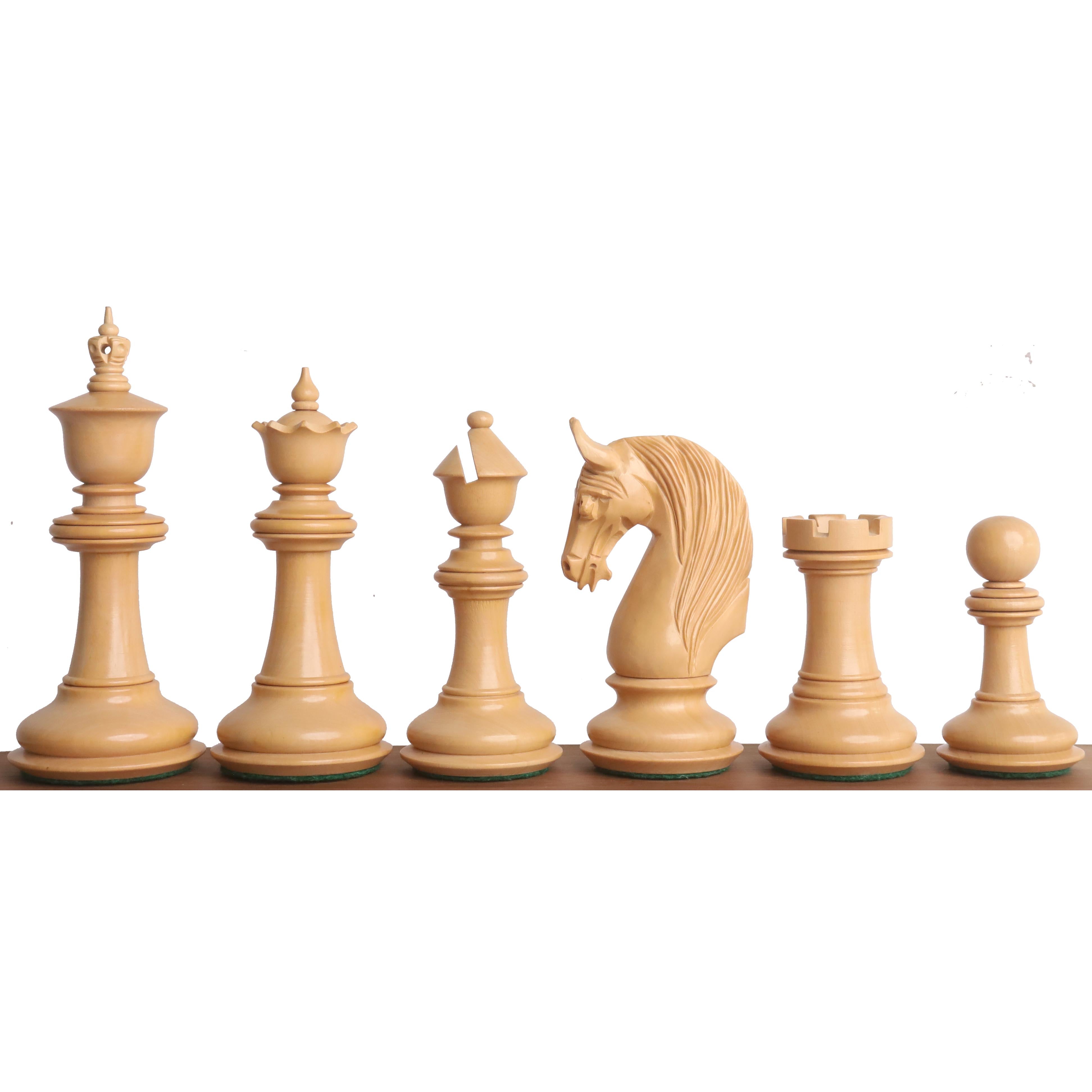 Bath Staunton chess pieces in bud rosewood, 118mm king